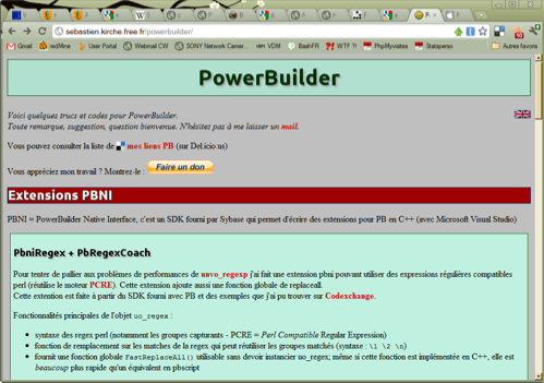 Ma page sur PB et mes PBNI